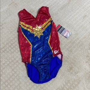 GK elite women’s Captain Marvel practice leotard